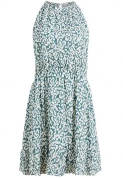 Khujo KELSA Robe De Jour Blau Geblümt Femme -Khujo Soldes 84548de06c7343f2a85dfe52bb3bb705