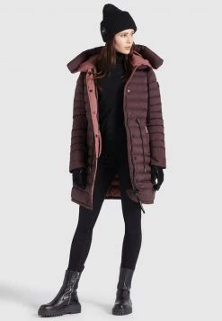 Khujo NIANA MATT Veste D'hiver Weinrot Femme -Khujo Soldes 848951d18a22462284e0f428121db37c