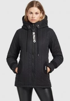 Khujo Femme TWEETY PRIME5 PEACHED Veste Mi Saison Schwarz
