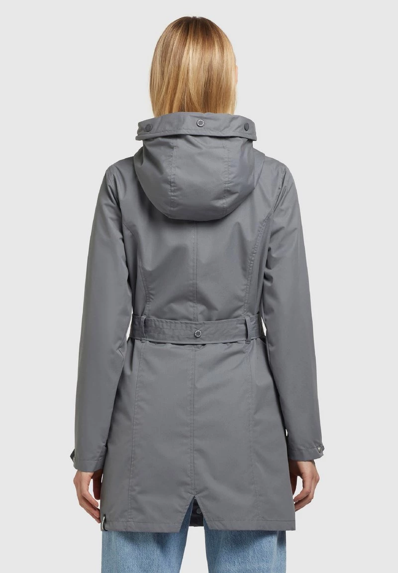 Khujo Femme LAUREN Trench Graublau 5 Khujo Femme LAUREN Trench Graublau – Image 3