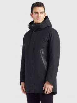 Khujo Homme RACE Veste D'hiver Schwarz -Khujo Soldes 87d6584e2bd948578f096eaa53e85e06