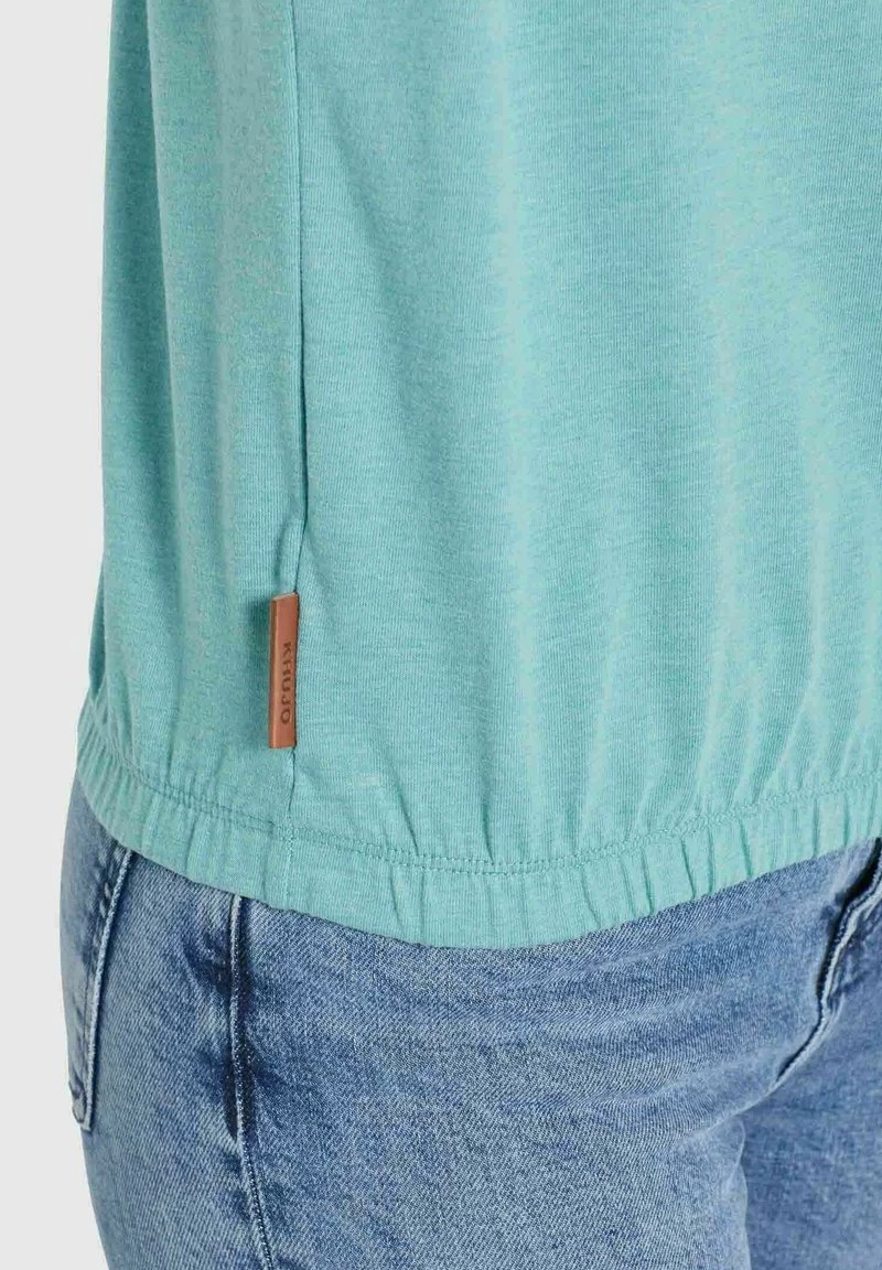 Khujo MARIKA T Shirt Imprimé Aqua Meliert Femme 9 Khujo MARIKA T Shirt Imprimé Aqua Meliert Femme – Image 7