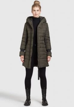 Khujo CONSTANZE STRUCTURED Veste D'hiver Dunkeloliv Femme -Khujo Soldes 894fb11ab2754f17a4c1f04d5c67a3bd