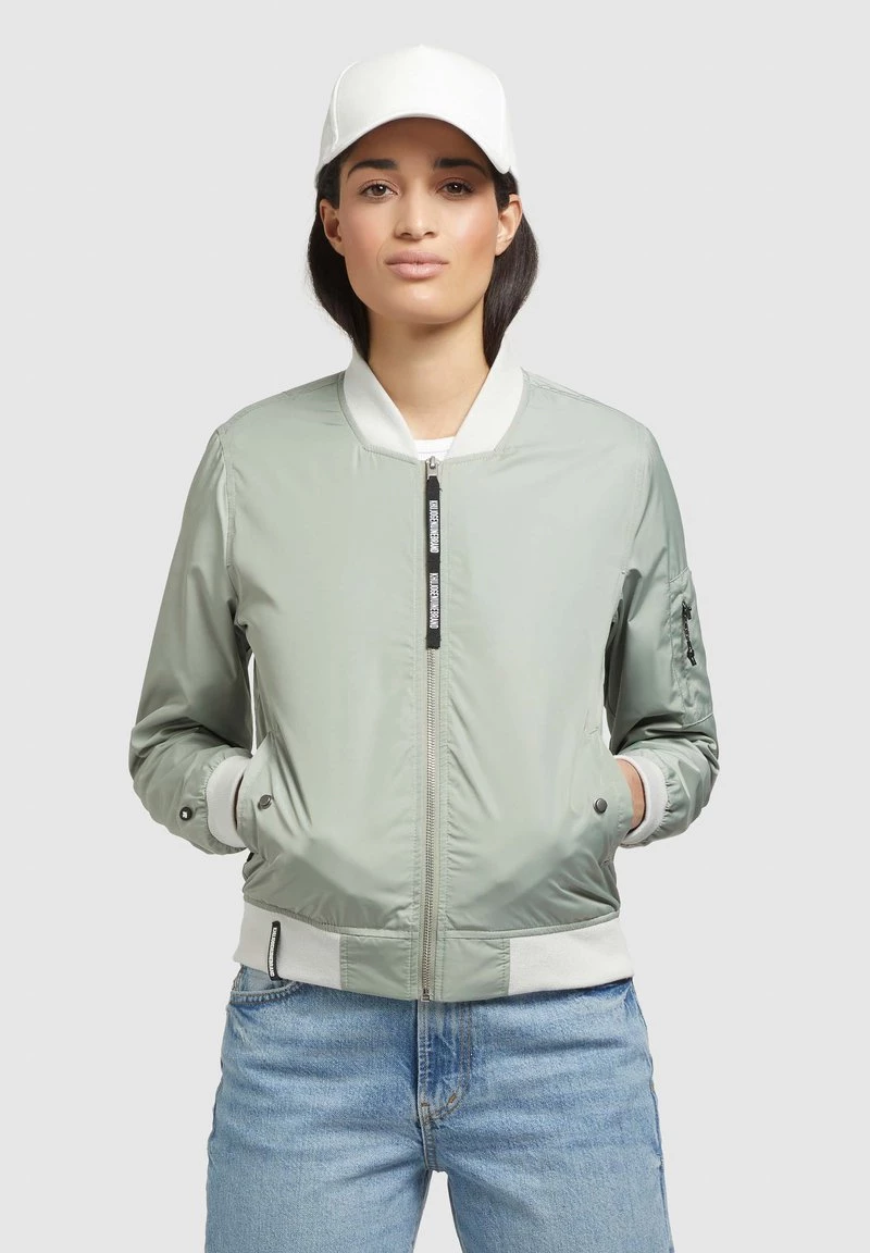 Khujo Femme STENCE Blouson Bomber Grey 3 Khujo Femme STENCE Blouson Bomber Grey