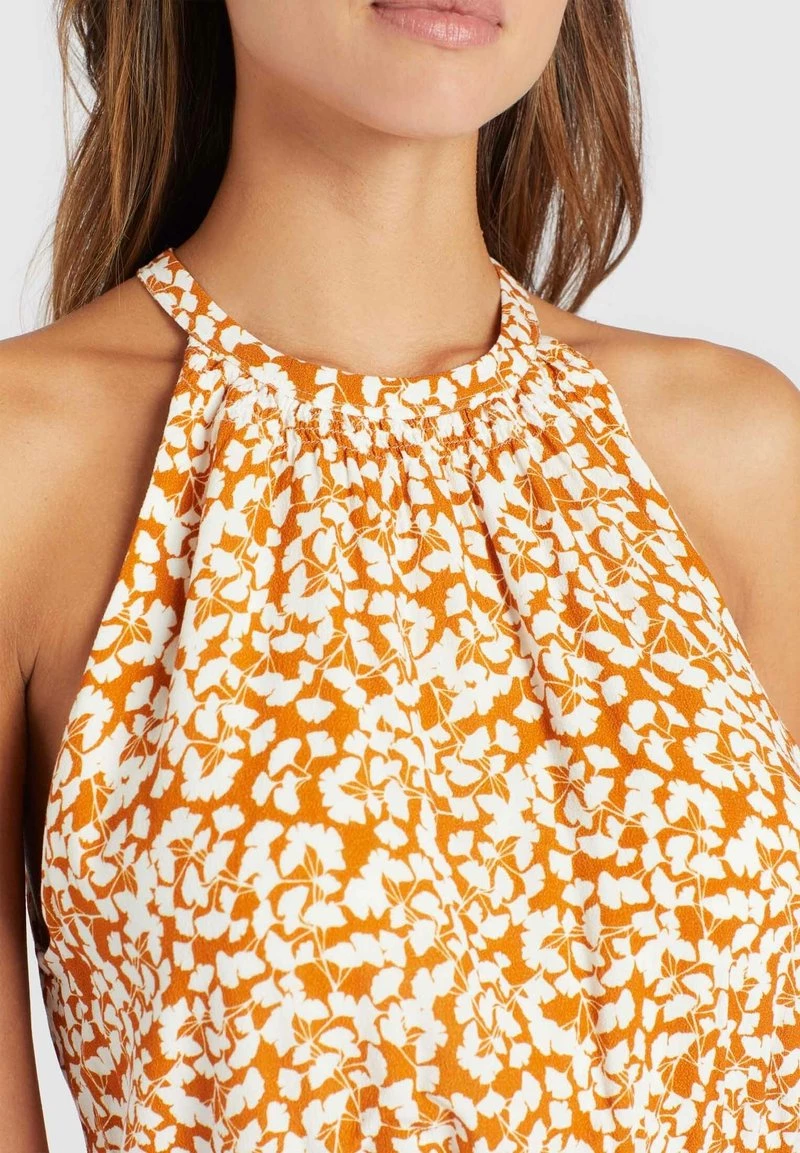 Khujo KELSA Robe De Jour Ocker Geblümt Femme 8 Khujo KELSA Robe De Jour Ocker Geblümt Femme – Image 6