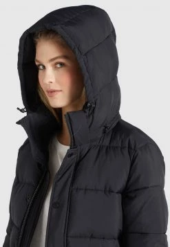 Khujo GERDA MATT Veste D'hiver Schwarz Femme -Khujo Soldes 8d6fb5247246430e91047e59fa13c5fc