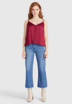 Khujo SUGAR Blouse Red Femme -Khujo Soldes 8dd7f765e8c64449ba8fa9ea67415dcd