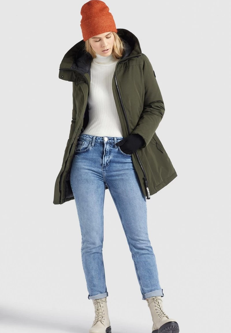 Khujo Femme KANDA Veste D'hiver Dunkeloliv 7 Khujo Femme KANDA Veste D'hiver Dunkeloliv – Image 5