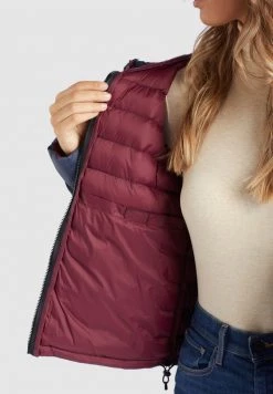 Khujo Femme LOVINA Veste Mi Saison Dunkelblau -Khujo Soldes 919ef1c884d14ea3bbad5bf4ffa22728