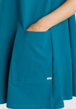 Khujo Femme SARAI Robe En Jersey Grün -Khujo Soldes 91ab6a79825b4eab9fd00f71745303cb