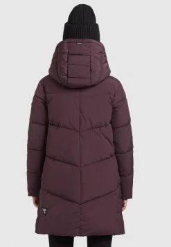 Khujo Femme BINE Veste D'hiver Weinrot -Khujo Soldes 91b632d5cc4445af8bf132380f10d918