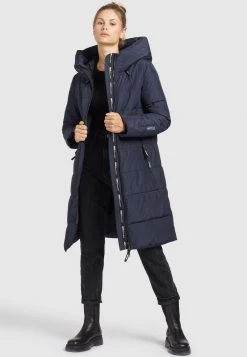 Khujo JILIAS Veste D'hiver Dunkelblau Femme -Khujo Soldes 91c1c9a79fbf48648cd23746ef96ea4d