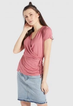 Khujo LETICIA T Shirt Imprimé Rosa Femme -Khujo Soldes 91f6b9aad742410a954c842e6981fc67