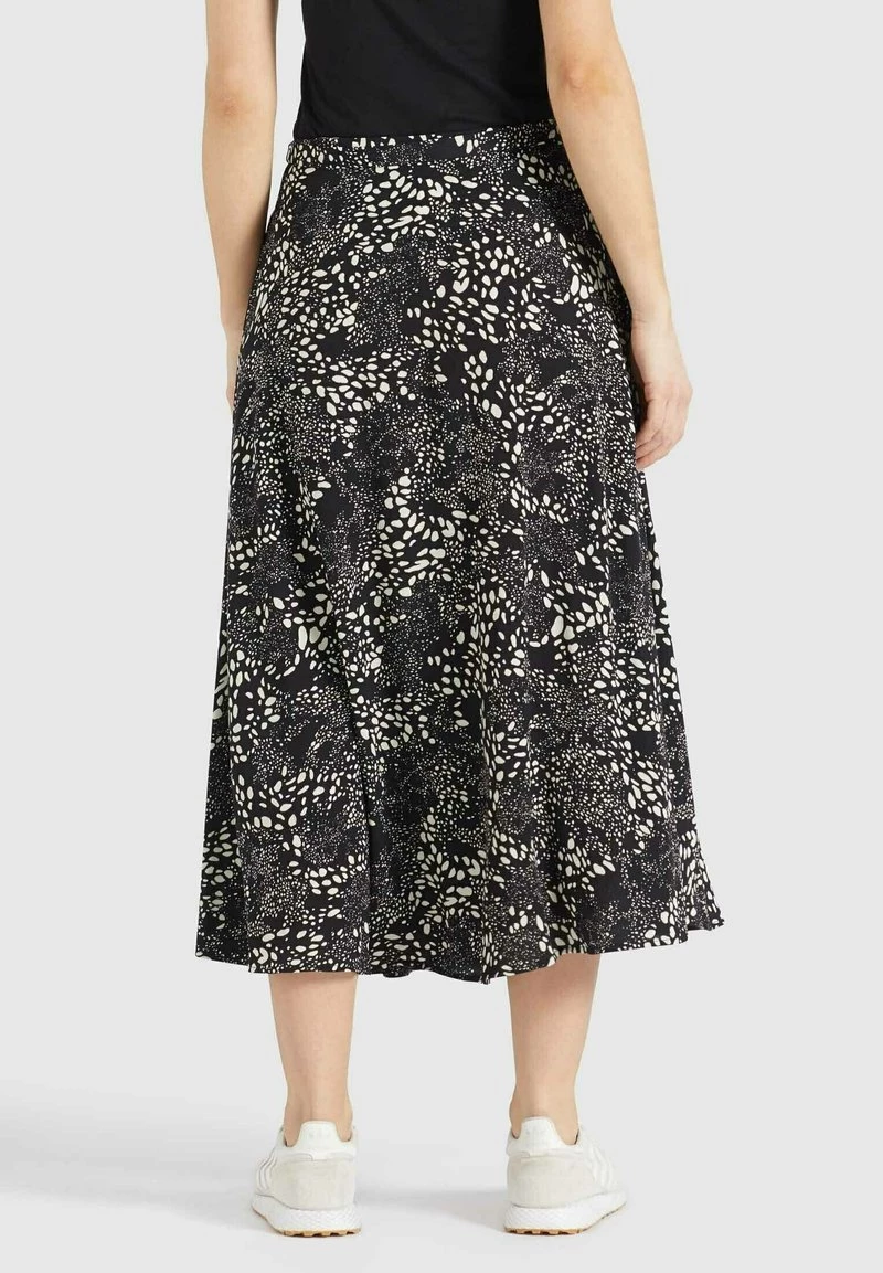 Khujo Femme HEPKE Jupe Trapèze Schwarz Weiß Gemustert 5 Khujo Femme HEPKE Jupe Trapèze Schwarz Weiß Gemustert – Image 3