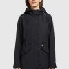 Khujo FELINA Veste Imperméable Schwarz Femme