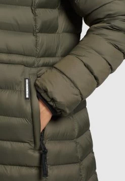 Khujo MIMI SHINE Veste D'hiver Dunkeloliv Femme -Khujo Soldes 9518d70b2a18498e842d7e66effb4239