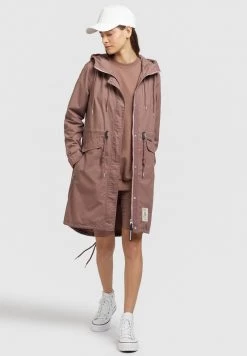 Khujo Femme NANDA3 Parka Mauve -Khujo Soldes 958cdfc4df6a4ea390f1dca252ecb2ab