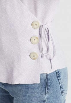 Khujo Femme GIOVANNA Blouse Flieder Weiß Gepunktet -Khujo Soldes 95e434e97d0f464395d4e69ca9197ea7