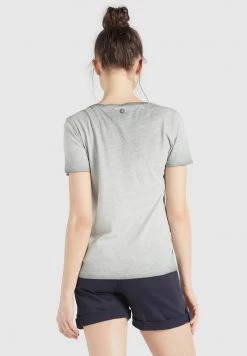 Khujo PERGOLA T Shirt Basique Grau Femme -Khujo Soldes 9664502d17ed4a8aab9097ca10b64db7