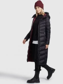 Khujo Femme INGRAM SHINE Veste D'hiver Schwarz -Khujo Soldes 970915d8c89c4285b4975e4ce3b2feaf