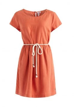 Khujo Femme ASBA Robe De Jour Terrakotta -Khujo Soldes 9815996b53f74848ad40097cf3e3ca6e