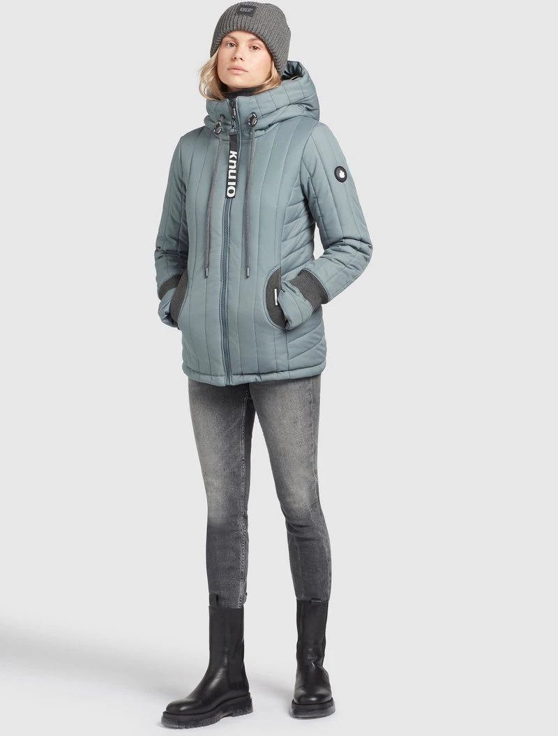 Khujo TWEETY PRIME5 Veste Mi Saison Blaugrau Femme 4 Khujo TWEETY PRIME5 Veste Mi Saison Blaugrau Femme – Image 2