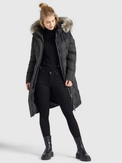 Khujo LUBECK LONG Veste D'hiver Dunkelgrau Femme -Khujo Soldes 98ec67aca8ac40878d323dd007d4238d