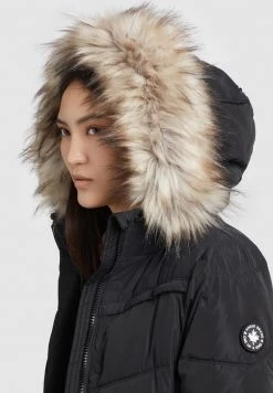Khujo Femme LUBECK LONG Veste D'hiver Schwarz -Khujo Soldes 99ad0f04344d47e08a5160180e80eb16