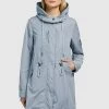 Khujo DAYES Parka Blaugrau Hell Femme -Khujo Soldes 99bdf20e818f4cd7b6cfdb95df75bedd