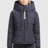 Khujo LILENA Veste D'hiver Dunkelblau Femme -Khujo Soldes 9a09e813004643eba4f5b687ea89f42c