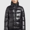 Khujo BLONDIE SHINY Veste D'hiver Schwarz Femme -Khujo Soldes 9aa98cf6abbb471191149ab915839f41