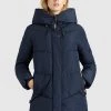 Khujo Femme JORDIS2 Veste D'hiver Dunkelblau -Khujo Soldes 9ab58e606bff44b6a23b74d26f0d8ebc
