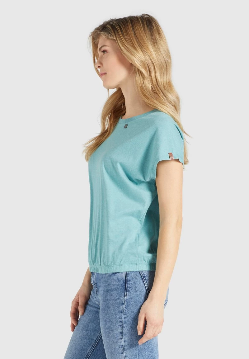Khujo MARIKA T Shirt Imprimé Aqua Meliert Femme 7 Khujo MARIKA T Shirt Imprimé Aqua Meliert Femme – Image 5