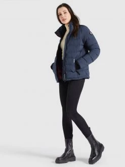 Khujo BACHA MATT Veste D'hiver Dunkelblau Femme -Khujo Soldes 9ce33f772532429297ffa7db5931e8a3