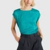 Khujo Blouse Blaugrün Femme -Khujo Soldes 9cef1fc4a48641b7bc3621f801d49c49