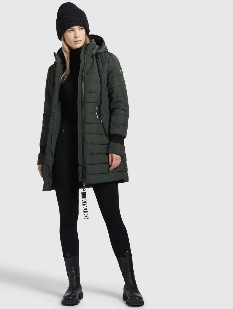 Khujo Femme SHINE2 LIGHT Veste D'hiver Dunkelgrün 4 Khujo Femme SHINE2 LIGHT Veste D'hiver Dunkelgrün – Image 2