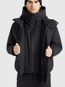 Khujo MARSANS Veste D'hiver Schwarz Homme -Khujo Soldes a04b15602d4c4ae7b80ae485c6039c3c
