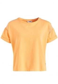 Khujo REAGAN T Shirt Imprimé Orange Femme -Khujo Soldes a05fdeb1dc884819b1713a557adc41c1