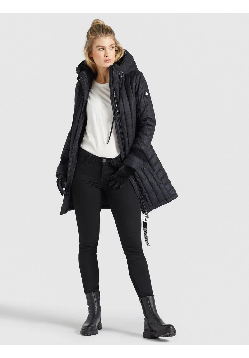 Khujo Femme JERRY PRIME5 SALTNPEPPER Veste D'hiver Schwarz Weiß Aop 3 Khujo Femme JERRY PRIME5 SALTNPEPPER Veste D'hiver Schwarz Weiß Aop