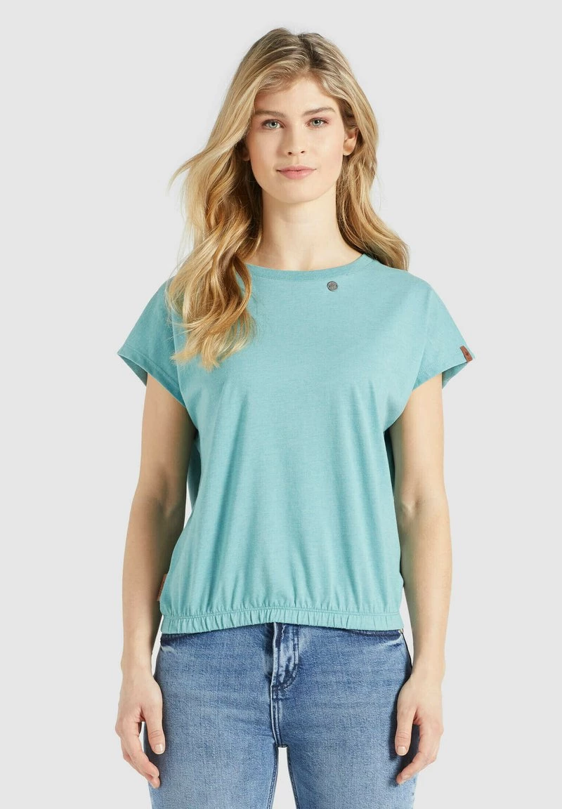 Khujo MARIKA T Shirt Imprimé Aqua Meliert Femme 3 Khujo MARIKA T Shirt Imprimé Aqua Meliert Femme