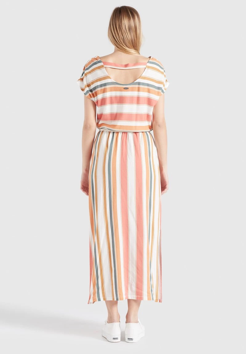 Khujo DOREEN Robe Longue Mehrfarbig Gestreift Femme 5 Khujo DOREEN Robe Longue Mehrfarbig Gestreift Femme – Image 3
