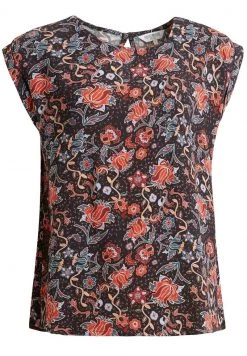 Khujo Femme LERATO Blouse Dunkelblau Gemustert -Khujo Soldes a600b8d1c5154c4e94244e157e942e62