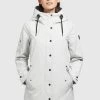 Khujo JELLE Parka Hellgrau Femme -Khujo Soldes a610116f4aff437a93db7a9ec845490b