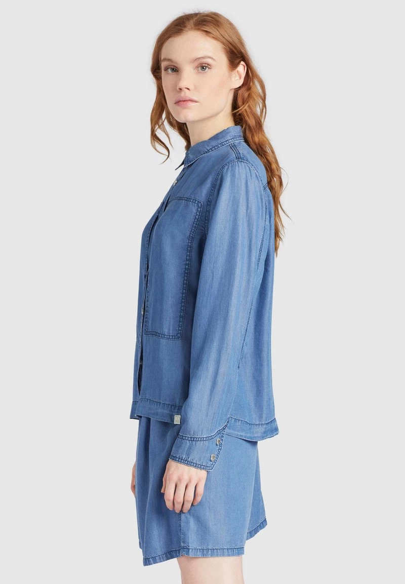 Khujo Femme ESAIA Chemisier Denim Blue 6 Khujo Femme ESAIA Chemisier Denim Blue – Image 4