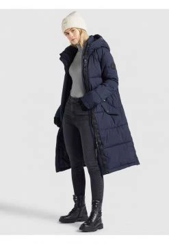 Khujo MANTEL DAKOTA Veste D'hiver Dunkelblau Femme -Khujo Soldes a7bc4c20eda6409dbc3d035c8ca233bb