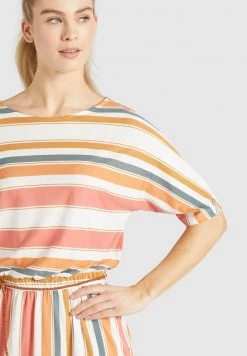 Khujo Femme GABY Robe En Jersey Mehrfarbig Gestreift -Khujo Soldes a8e58d49407949569de988cd3105b9e9