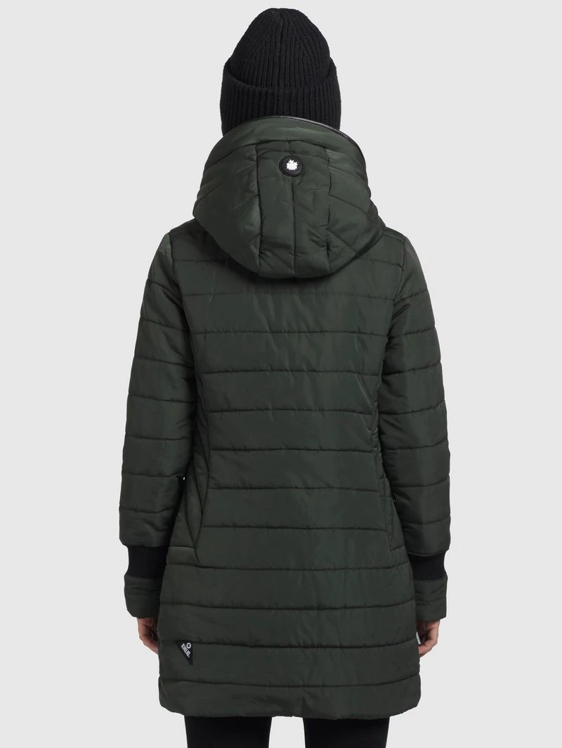 Khujo Femme SHINE2 LIGHT Veste D'hiver Dunkelgrün 5 Khujo Femme SHINE2 LIGHT Veste D'hiver Dunkelgrün – Image 3