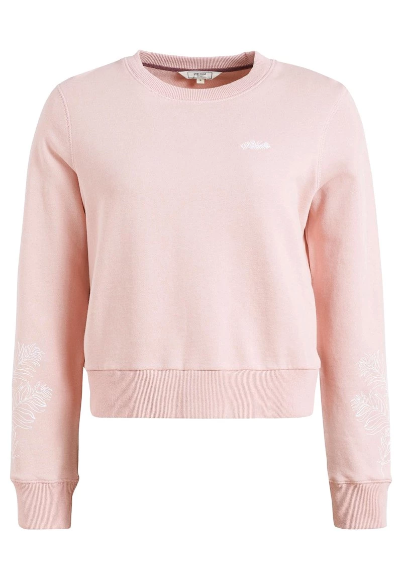 Khujo Femme ANAKONI LEAVES EMBRO Sweatshirt Rosa 11 Khujo Femme ANAKONI LEAVES EMBRO Sweatshirt Rosa – Image 9