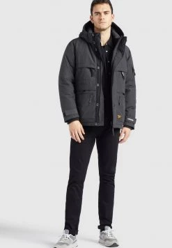 Khujo Homme BOYNTON Veste D'hiver Dunkelgrau -Khujo Soldes ad91e9cee65d476ca2e289f07789dcb1