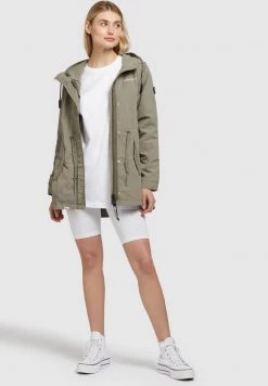 Khujo CAIMA Parka Graugrün Femme -Khujo Soldes afc99f77b2c84cf59f3003fab0256c7f